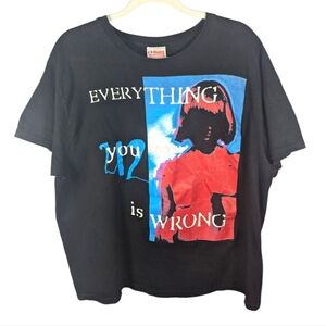 Vintage 1991 U2 "Everything you know is wrong" RARE Band T-shirt size men's XL